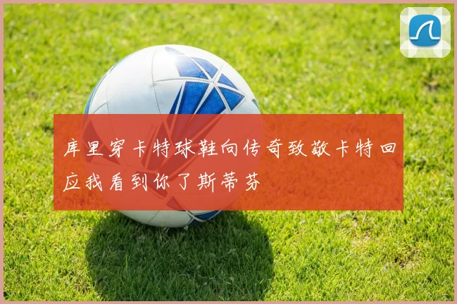 库里穿卡特球鞋向传奇致敬卡特回应我看到你了斯蒂芬